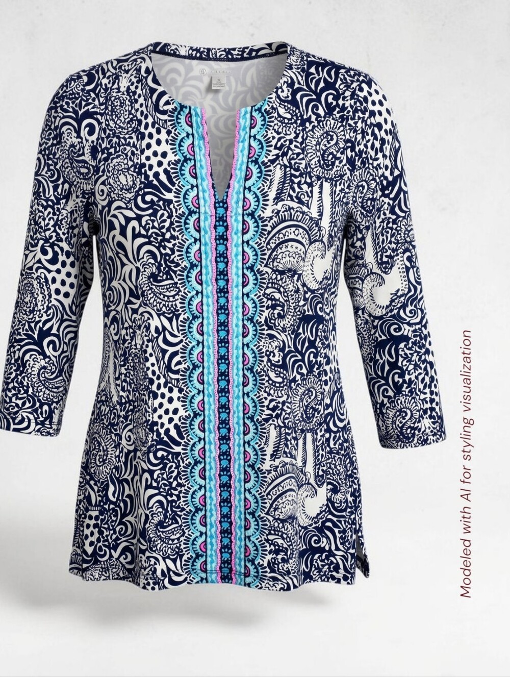 Lilly Pulitzer Karina Tunic Blouse Top size Small